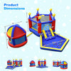 Kids Bouncy Castle Inflatable Slide Large Jumping Area Playhouse with 735W Blower