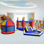 Kids Bouncy Castle Inflatable Slide Large Jumping Area Playhouse with 735W Blower