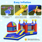 Kids Bouncy Castle Inflatable Slide Large Jumping Area Playhouse with 735W Blower