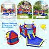 Kids Bouncy Castle Inflatable Slide Large Jumping Area Playhouse with 735W Blower