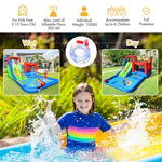 Kids Inflatable Water Slide Jumping Castle Splash Pool with 780W Air Blower