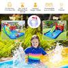 Kids Inflatable Water Slide Jumping Castle Splash Pool with 780W Air Blower