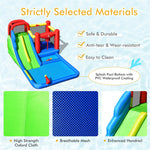 Kids Inflatable Water Slide Jumping Castle Splash Pool with 780W Air Blower