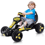 Kids Pedal Go Kart 4 Wheel Pedal Powered Car Ride On Car Toy with Adjustable Seat