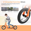 Kids Scooter Youth Kick Scooter Carbon Steel Frame Off-Road Scooter with Adjustable Handlebar & 12” Inflatable Wheels