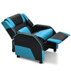 Kids Adjustable Gaming Recliner Racing Style Reclining Gaming Chair PU Leather Gaming Sofa with Headrest & Footrest