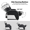 Kids Adjustable Gaming Recliner Racing Style Reclining Gaming Chair PU Leather Gaming Sofa with Headrest & Footrest