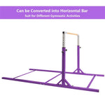 Kids Double Horizontal Bars Gymnastic Training Parallel Bars Adjustable Heights for Indoor Outdoor