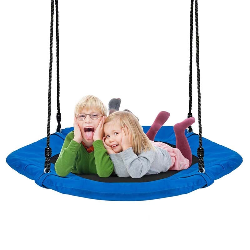 37" Kids Hexagon Tree Swing with Adjustable Hanging Rope