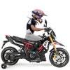 Kids Ride On Motorcycle 12V Aprilia Licensed Electric Dirt Bike with Training Wheels & Headlight