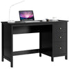 Modern Home Office Computer Desk with 3 Storage Drawers, Compact Laptop Writing Study Desk Large Desktop Multipurpose Workstation for Bedroom