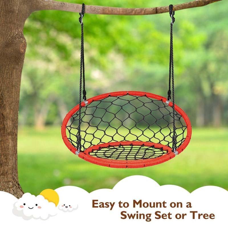 35.5" Inch Kids Indoor Outdoor Round Circle Saucer Swing - Bestoutdor