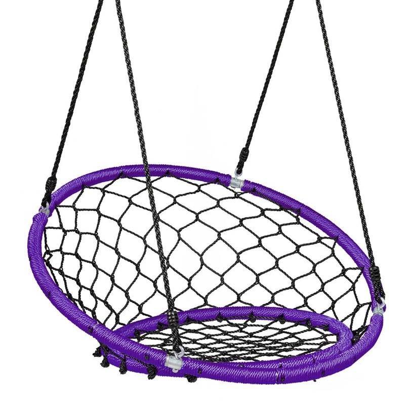 35.5" Inch Kids Indoor Outdoor Round Circle Saucer Swing - Bestoutdor