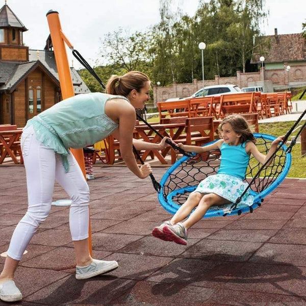 35.5" Inch Kids Indoor Outdoor Round Circle Saucer Swing - Bestoutdor