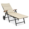 Outdoor Chaise Lounge Chair Rattan Recliner Chair