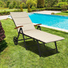 Outdoor Chaise Lounge Chair Rattan Recliner Chair