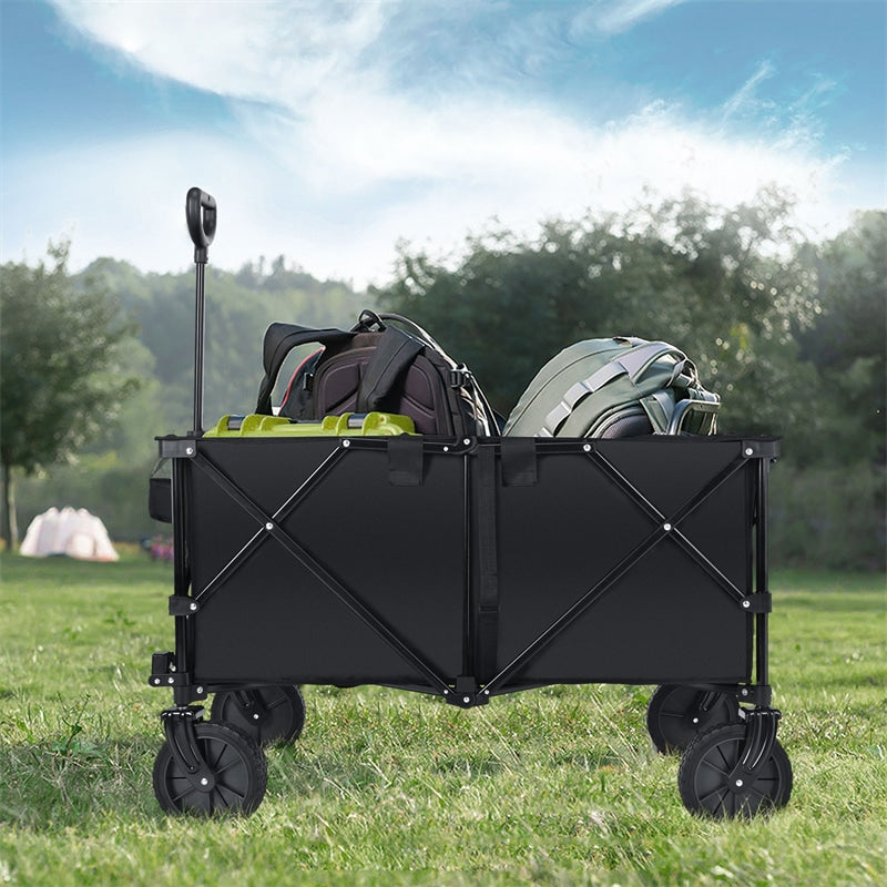 Outdoor Collapsible Utility Garden Wagon Cart Trolley Buggy