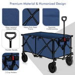 Outdoor Collapsible Utility Garden Wagon Cart Trolley Buggy