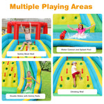 Inflatable Water Slide 15x12FT Mighty Waterslide Park Splash Pool with Dual Slides & Large Climbing Wall for Kids Outdoor Indoor Party Gifts