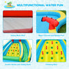 Inflatable Water Slide 15x12FT Mighty Waterslide Park Splash Pool with Dual Slides, Large Climbing Wall & 750W Air Blower for Kids Outdoor Indoor