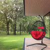 Hanging Egg Chair 36.5" Width Oversized Swing Chair Outdoor Indoor Hammock Chair with C-Hammock Stand Set, Soft Seat Cushion, Pillow