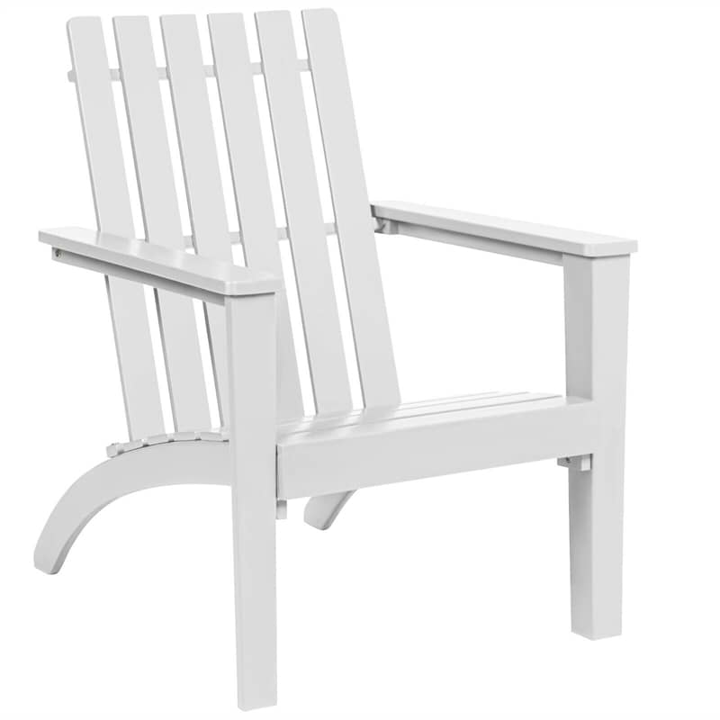 Outdoor Acacia Wood Adirondack Chair Weather Resistant Patio Adirondack Armchair for Garden Backyard