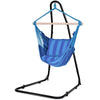 Hammock Chair Hanging Rope Swing Chair Cotton Rope Hammock Chair with 2 Cushions for Bedroom Patio Porch Yard Balcony Tree