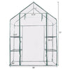 Outdoor Portable 4 Shelves Walk-in Greenhouse - Bestoutdor