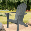 Outdoor Wooden Folding Adirondack Chair for Patio Garden - Bestoutdor