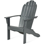 Outdoor Wooden Folding Adirondack Chair for Patio Garden - Bestoutdor