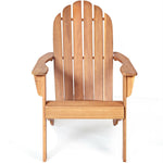 Outdoor Wooden Folding Adirondack Chair for Patio Garden - Bestoutdor