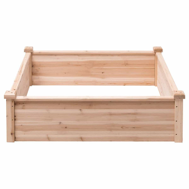 Outdoor Wooden Square Raised Garden Bed Vegetable Flower Box