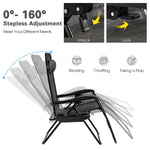 Outdoor Folding Zero Gravity Chair Reclining Patio Chair Lounge Chair