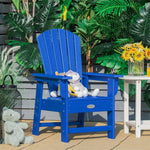 Patio Kids Adirondack Chair Outdoor Chair with Ergonomic Backrest