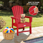 Patio Kids Adirondack Chair Outdoor Chair with Ergonomic Backrest