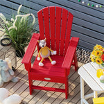 Patio Kids Adirondack Chair Outdoor Chair with Ergonomic Backrest