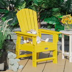 Patio Kids Adirondack Chair Outdoor Chair with Ergonomic Backrest