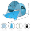 Pop Up Beach Tent Anti-UV UPF 50+ Portable Camping Sun Shade Shelter