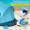 Pop Up Beach Tent Anti-UV UPF 50+ Portable Camping Sun Shade Shelter