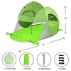 Pop Up Beach Tent Anti-UV UPF 50+ Portable Camping Sun Shade Shelter