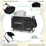 Portable Outdoor Cooking Table Camping Table Grill Table - thebestoutdor.com