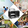 Portable Outdoor Cooking Table Camping Table Grill Table - thebestoutdor.com