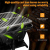 Portable Cast Iron Charcoal Grill Hibachi Grill Tabletop BBQ Grill with Double-sided Grilling Net for Outdoor Camping Picnic Cooking