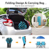 Portable Double Folding Picnic Chair with Umbrella & Mini Table