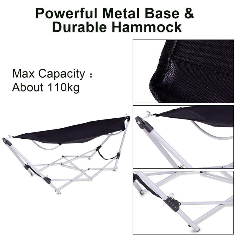 Portable Hammock Camping Bed with Carry Bag - Bestoutdor