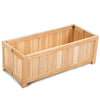 Portable Folding Wood Raised Garden Bed Planter Box Flower Bed - Bestoutdor