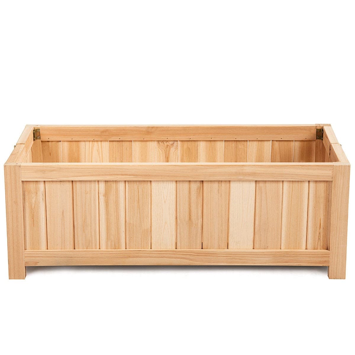 Portable Folding Wood Raised Garden Bed Planter Box Flower Bed - Bestoutdor