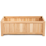 Portable Folding Wood Raised Garden Bed Planter Box Flower Bed - Bestoutdor