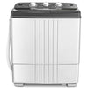 Portable Washing Machine Twin Tub Washer Spin Dryer Combo with Drain Hose, Semi-Automatic 20Lbs Capacity Compact Washer for Apartments Dorms RVs