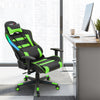 RGB Gaming Chair Ergonomic Video Game Chair High Back Computer Chair with LED Lights, Adjustable Headrest & Lumbar Support